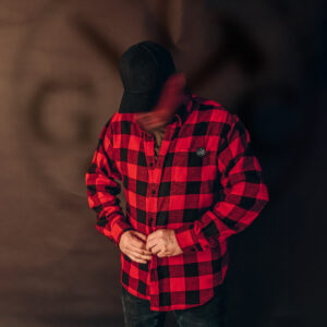 Red black flannel model