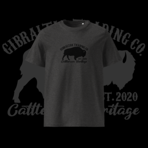 Cattleman Heritage Premium Heather Charcoal Grey T- Shirt