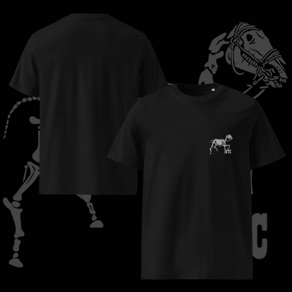 Skele Horse Premium Heather Black T- Shirt