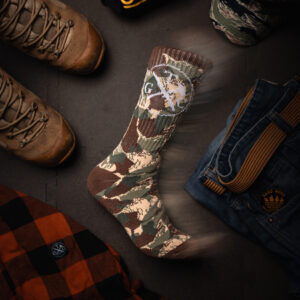 Camo Crew Socks - Rhodesian