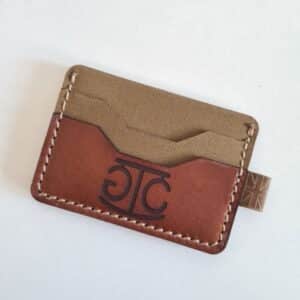 Leather minimalist card holder wallet - Cattleman