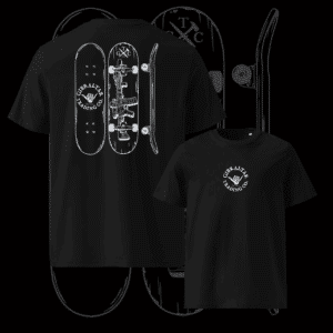 Skate Deck Premium Heather Black T- Shirt