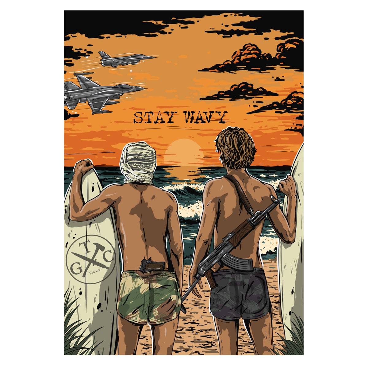 GOBC x GTC Art Print - Surfs Up