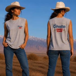 Ladies Banquet Premium Cut off Vest - Heather Grey